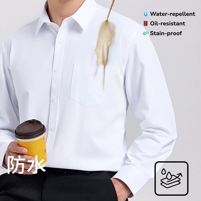 Tech Office Wear Men - Waterdicht en oliebestendig overhemd met lange
