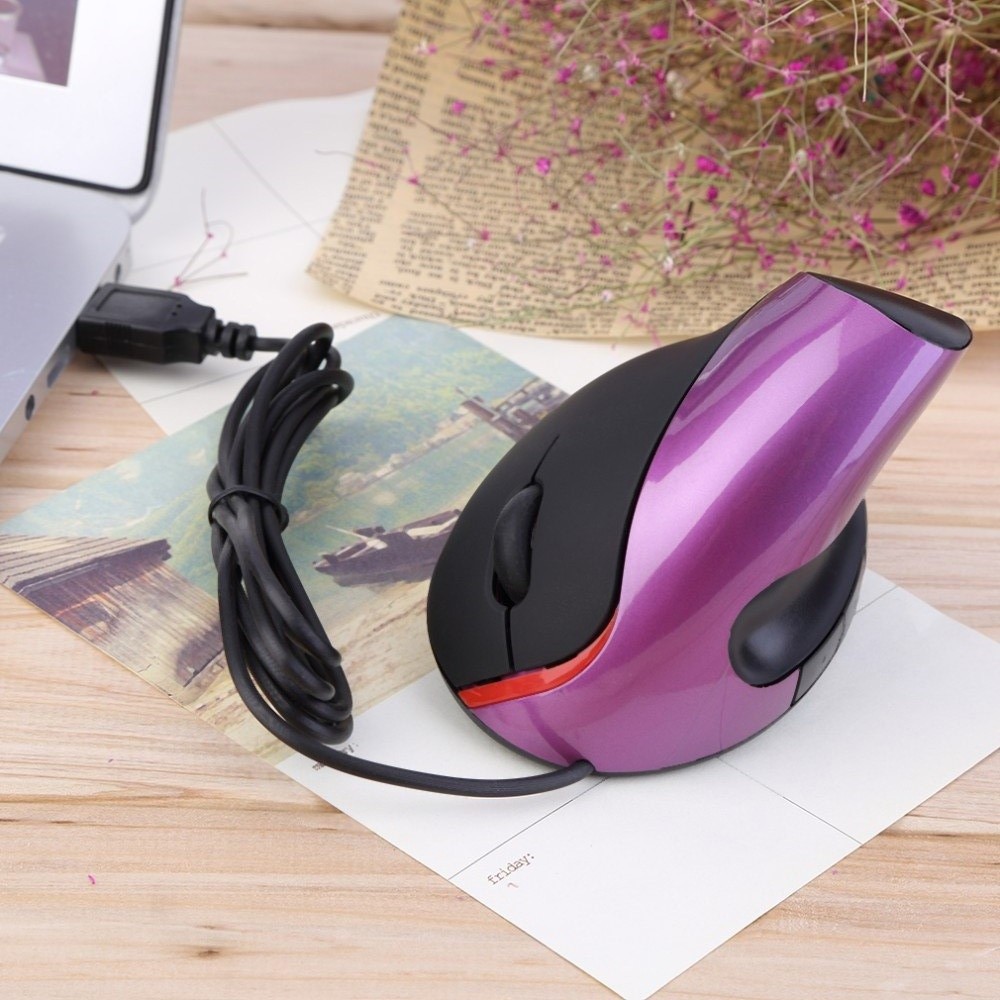 Ergonomic Mouse Vertical - 1600DPI Verticale muis Polssteun Optische USB-bedrade