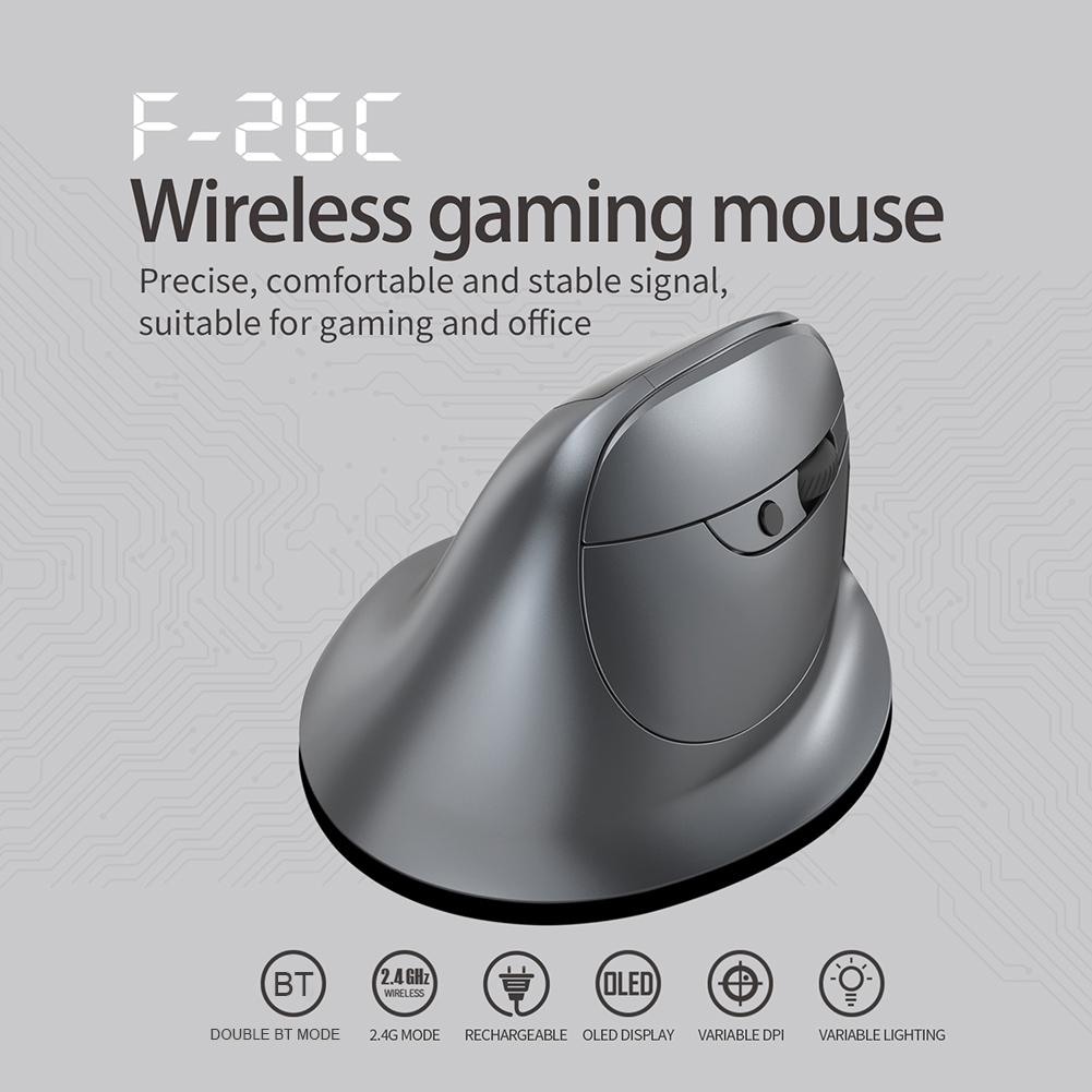 Ergonomic Mouse Vertical - AB53 Bluetooth verticale draadloze muis met