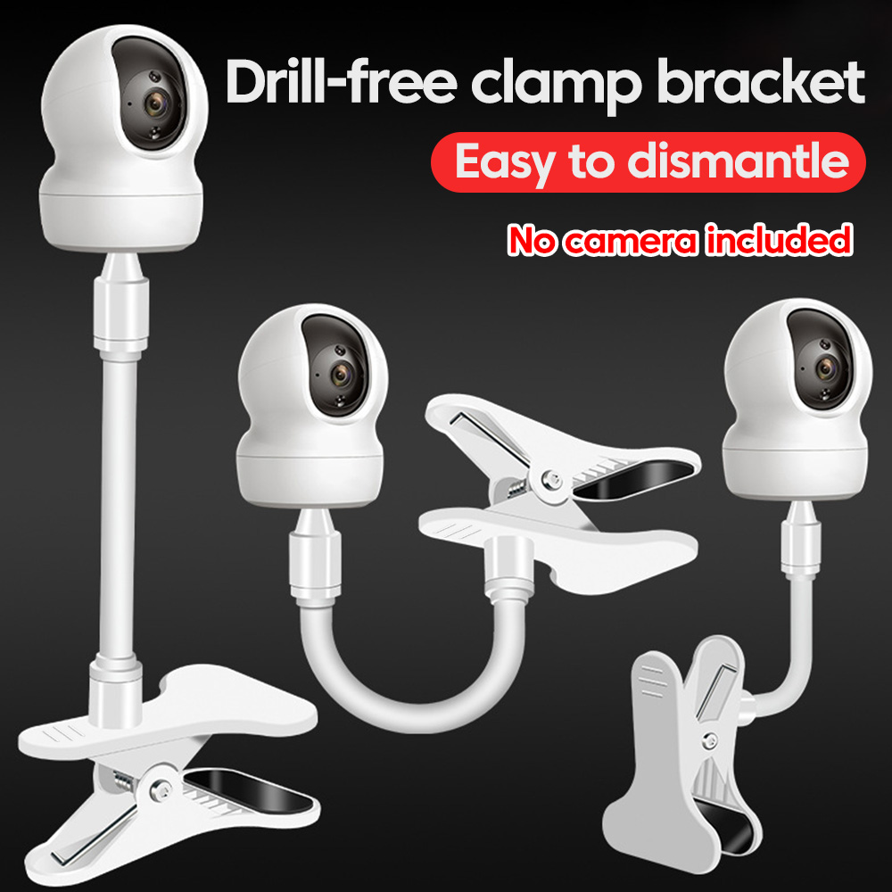 Webcam Stand Clip - Draagbare flexibele cameraklemhouder Babyfoon Camerahouder Stand