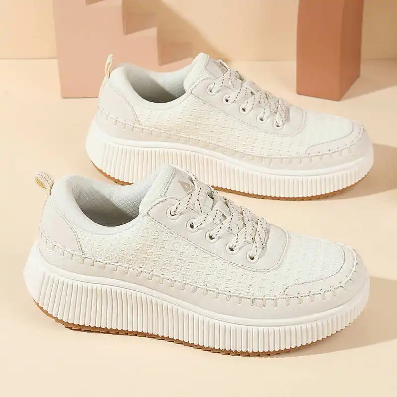Tech Office Wear Men - Bruine schoenen Dames Flats Herfstlaarzen Sneakers