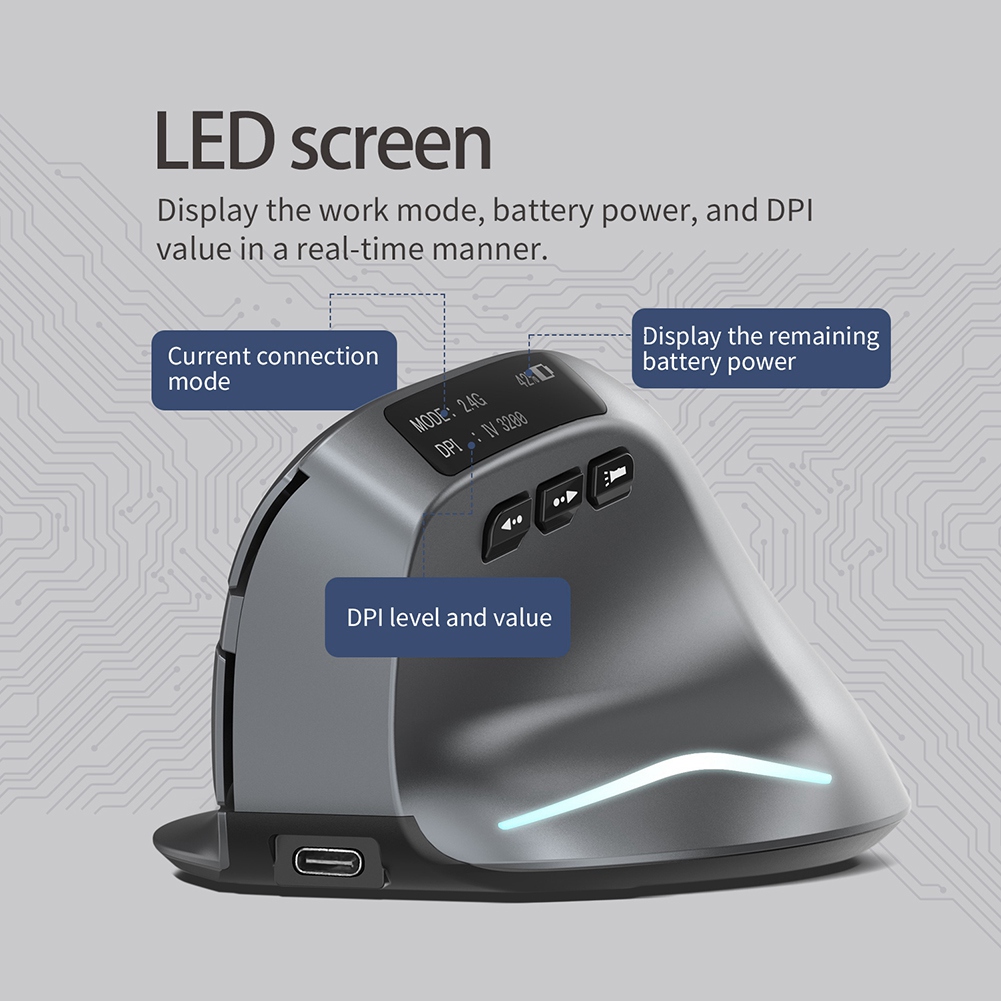 AB53 Bluetooth verticale draad - Ergonomic Mouse Vertical recensie en prijs