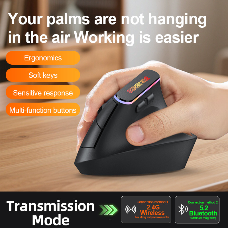 Draagbare verticale draadloze  - Ergonomic Mouse Vertical recensie en prijs