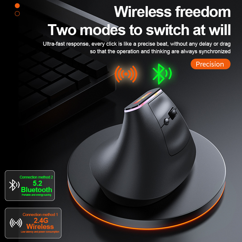 Draagbare verticale draadloze  - Ergonomic Mouse Vertical recensie en prijs