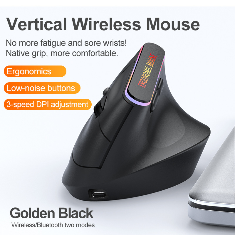 Nieuwe 2.4GHz Bluetooth Draadl - Ergonomic Mouse Vertical recensie en prijs
