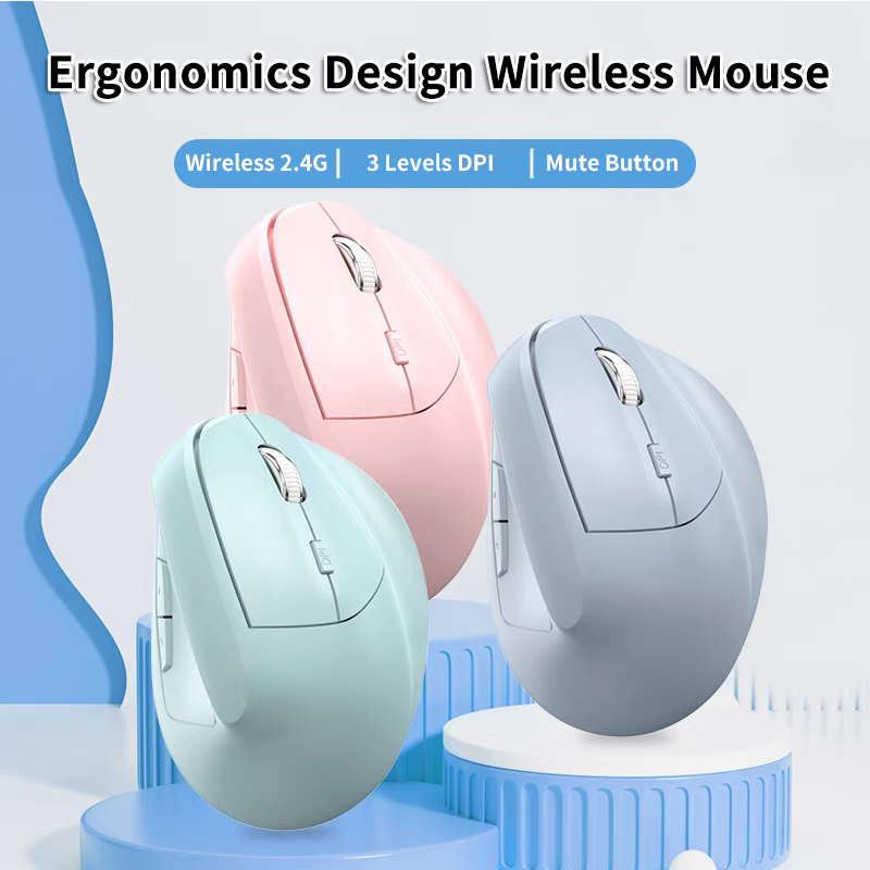 Draadloze 2.4G verticale muis  - Ergonomic Mouse Vertical recensie en prijs