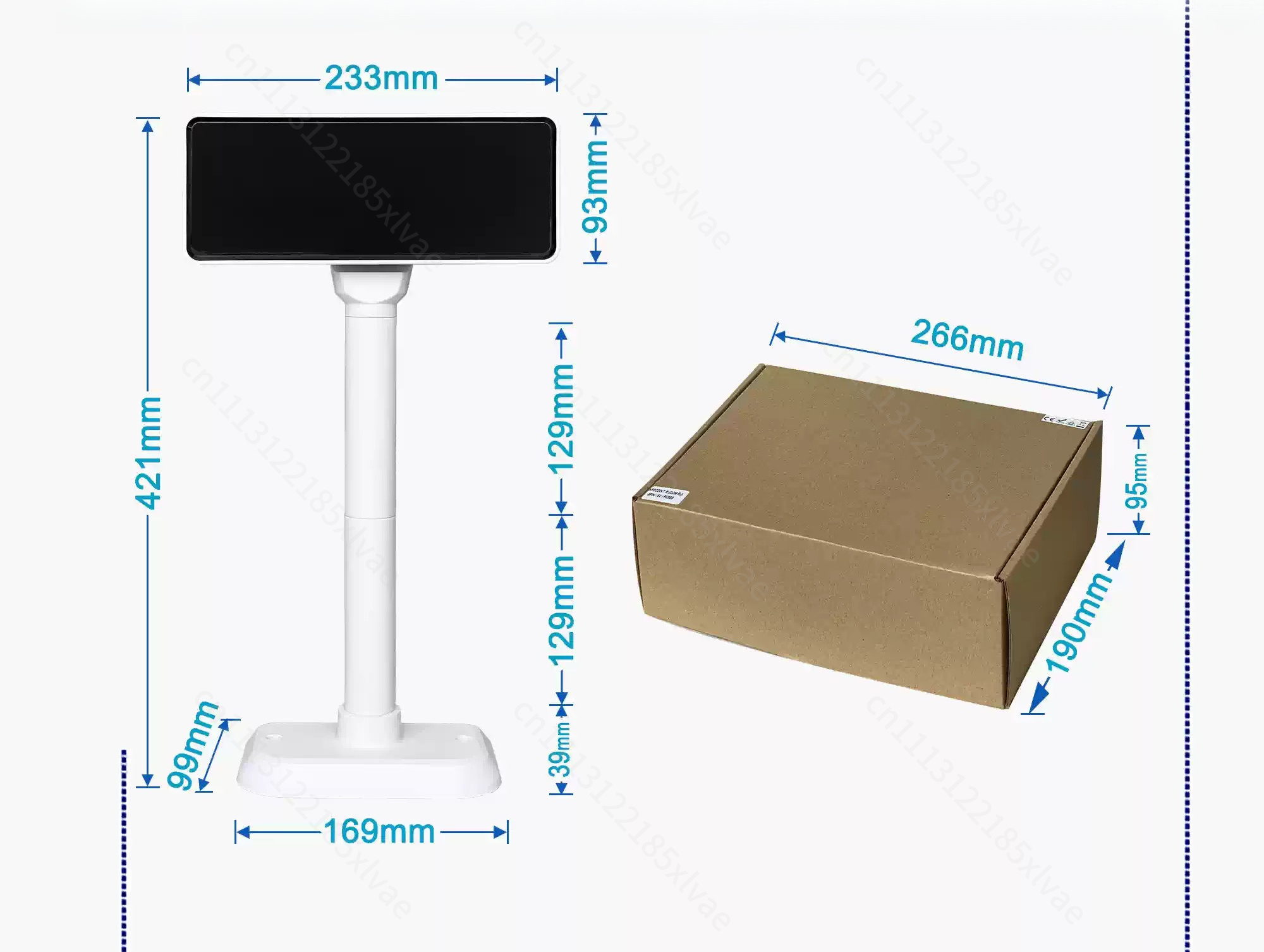 USB-poort Dubbele Zwart-Witte  - Pole Display Customer recensie en prijs