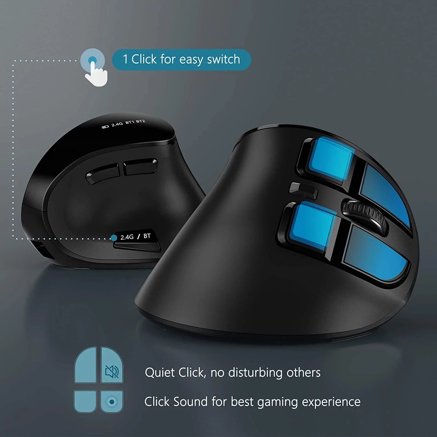 Seenda Verticale Draadloze Mui - Ergonomic Mouse Vertical recensie en prijs